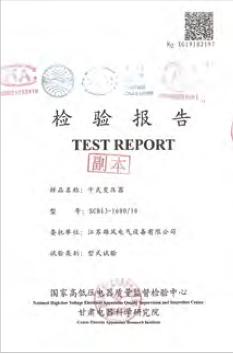 About Us 第30张-Jiangsu Xiongfeng Electric Equipment Co., Ltd. Formal inspection report 6