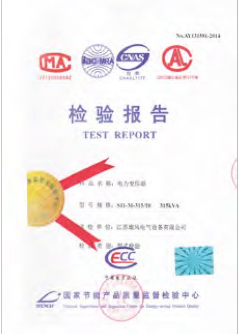 About Us 第33张-Jiangsu Xiongfeng Electric Equipment Co., Ltd. Formal inspection report 9